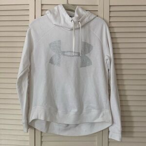 Under Armour White Hoodie Sz Small